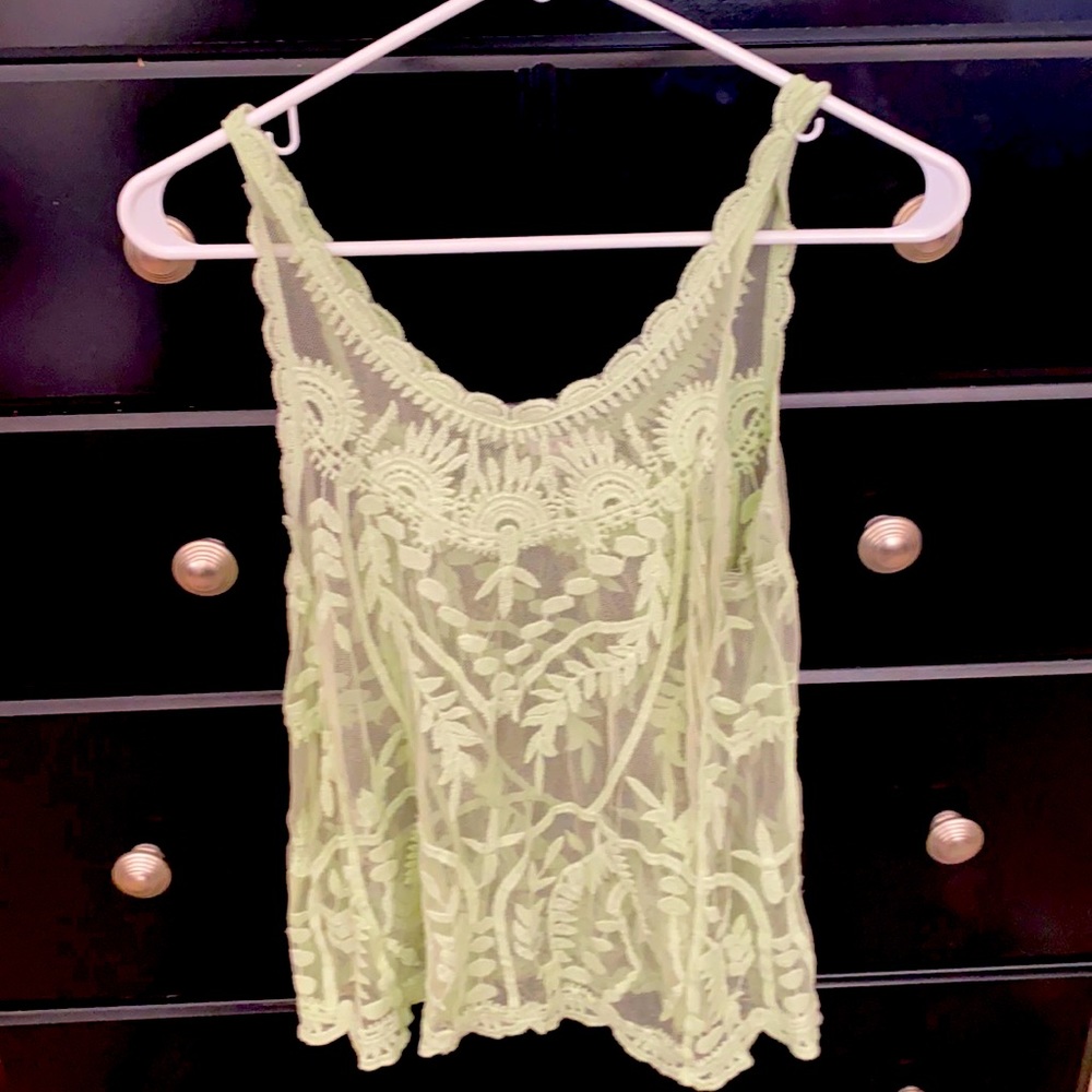 Green tank top
